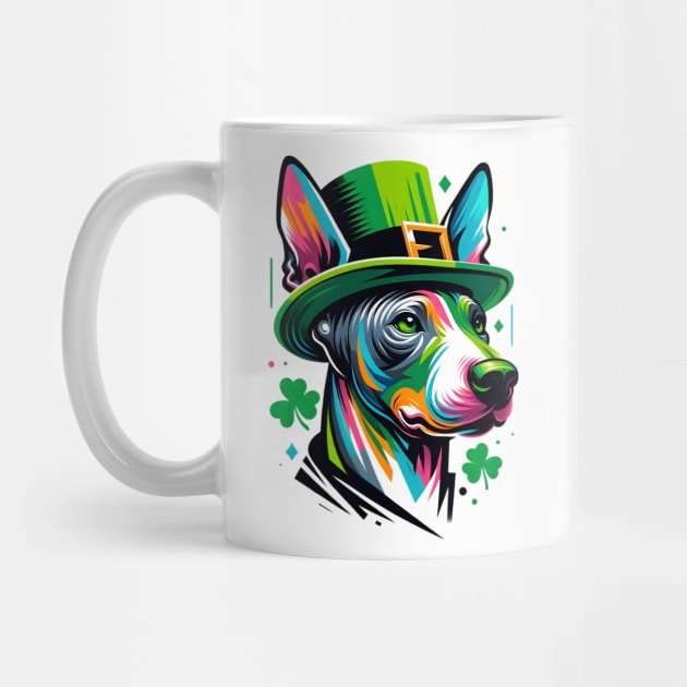 American Hairless Terrier in Saint Patrick's Day Spirit by ArtRUs